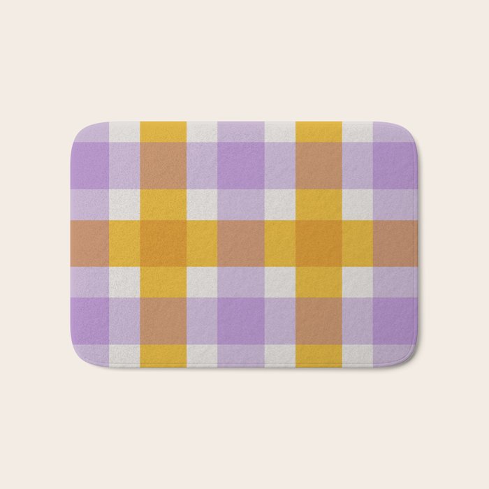 Soothing Geometric Blocks PY Bath Mat Gallery Image 1