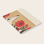 Striped Dog with Poppies Notebook Gallery Image 2
