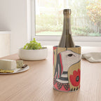Striped Dog with Poppies Wine Chiller Gallery Image 4