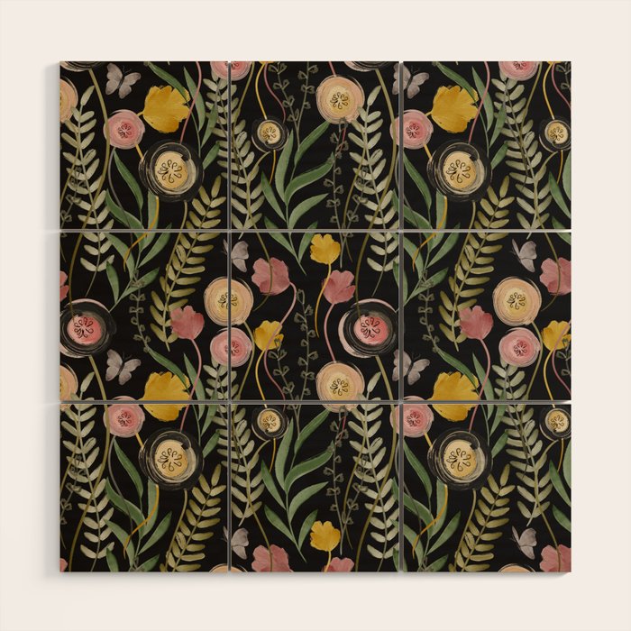 Meadow Noir Wood Wall Art Gallery Image 1