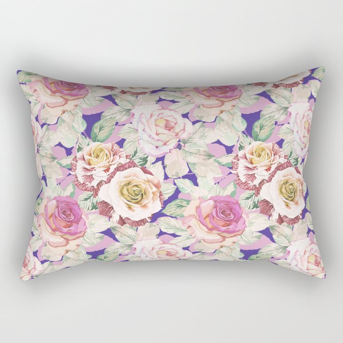 The lush garden in bloom P Rectangular Pillow Gallery Image 2