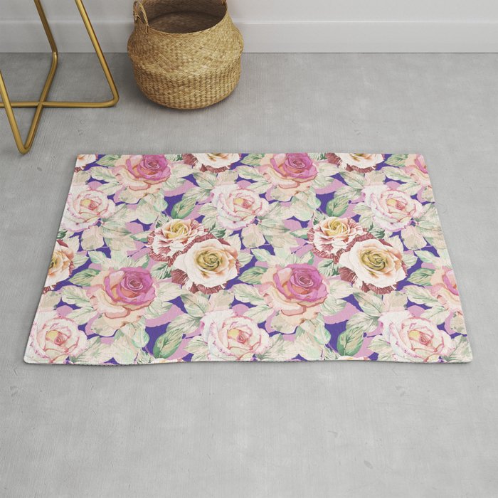 The lush garden in bloom P Rug Gallery Image 1