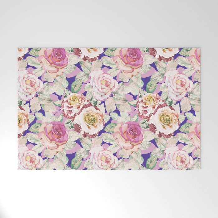The lush garden in bloom P Welcome Mat Gallery Image 1