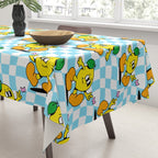 Retro lemon cartoon character pattern Tablecloth Gallery Image 3