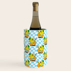 Retro lemon cartoon character pattern Wine Chiller Gallery Image 3