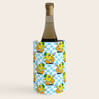 Retro lemon cartoon character pattern Wine Chiller Gallery Image 1