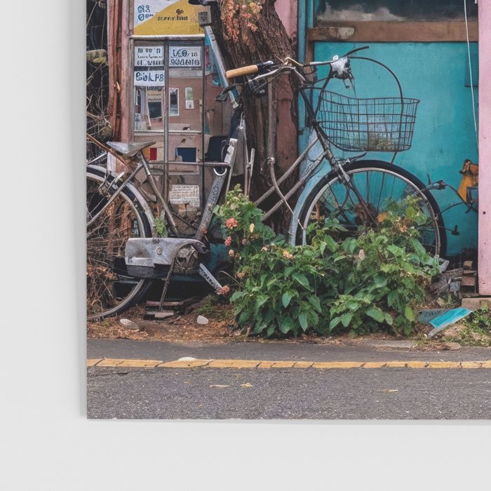 Urban Architecture with Plants and Tree in Front of Vending Machine - Urban Photography Poster Gallery Image 3