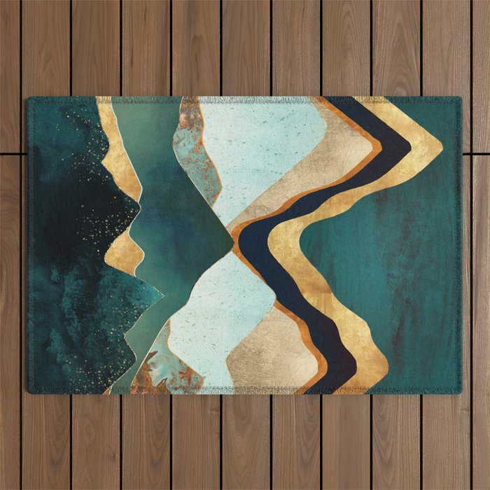 Velvet Copper Mountains Outdoor Rug Gallery Image 1