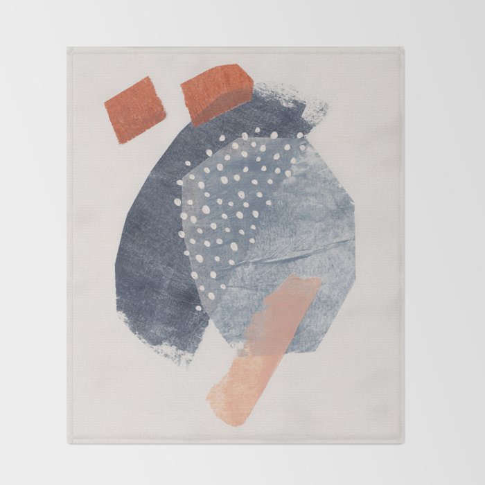 Five Shapes #1 Throw Blanket Gallery Image 2