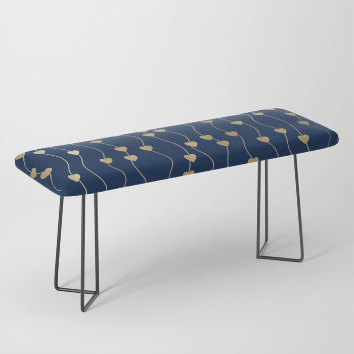 Heart Strings in Navy and Gold Bench Gallery Image 1