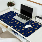 Heart Strings in Navy and Gold Desk Mat Gallery Image 2