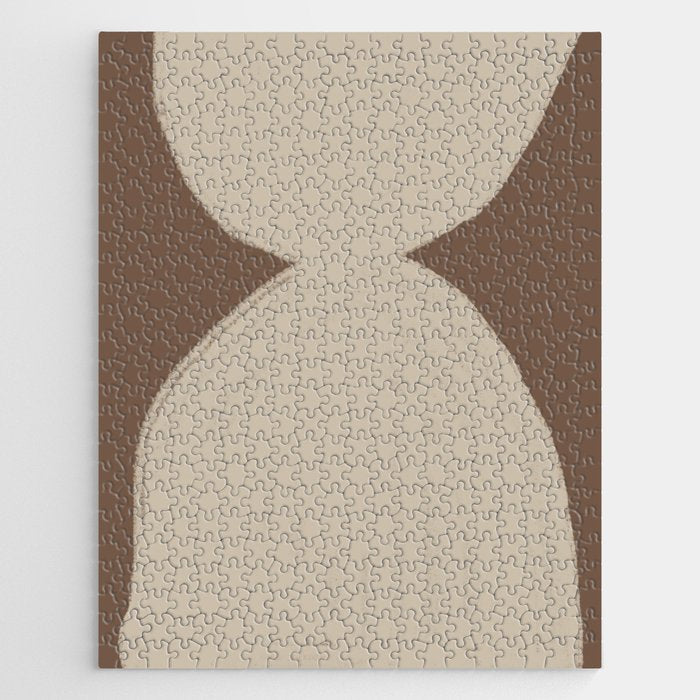 Modern Neutral Shapes Jigsaw Puzzle Gallery Image 1