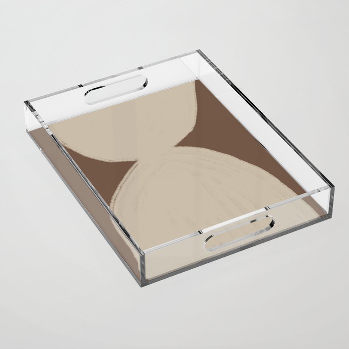 Modern Neutral Shapes Acrylic Tray Gallery Image 1