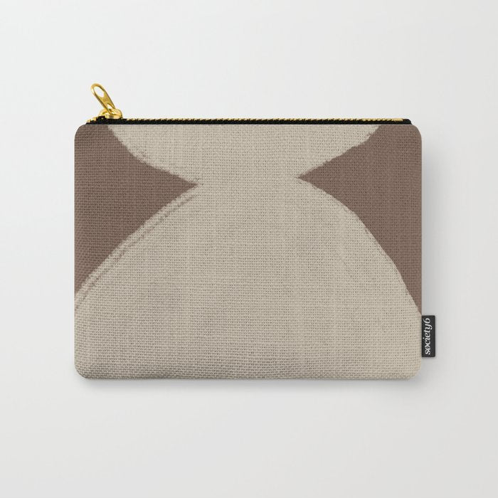 Modern Neutral Shapes Carry All Pouch Gallery Image 1