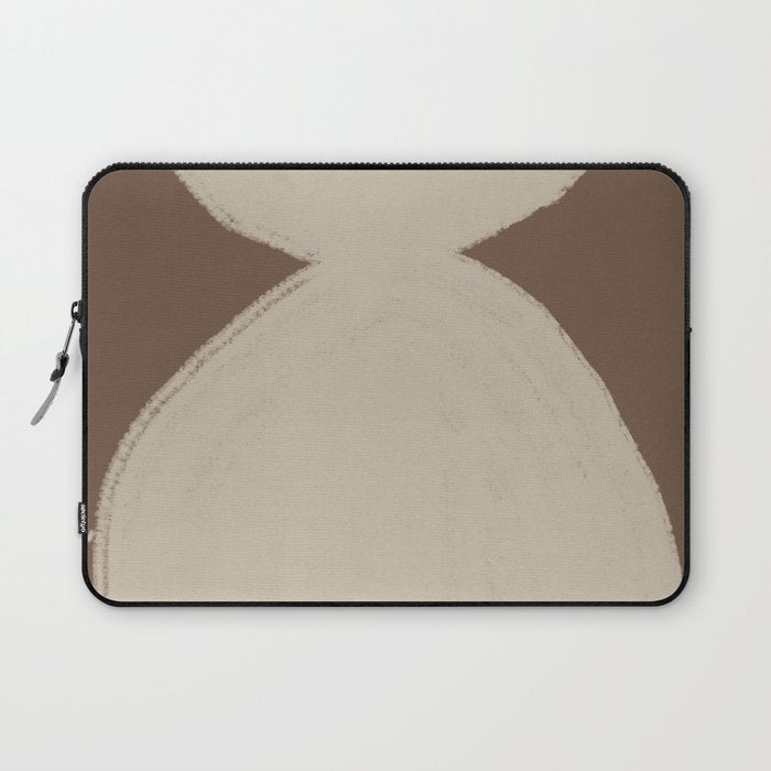 Modern Neutral Shapes Laptop Sleeve Gallery Image 1