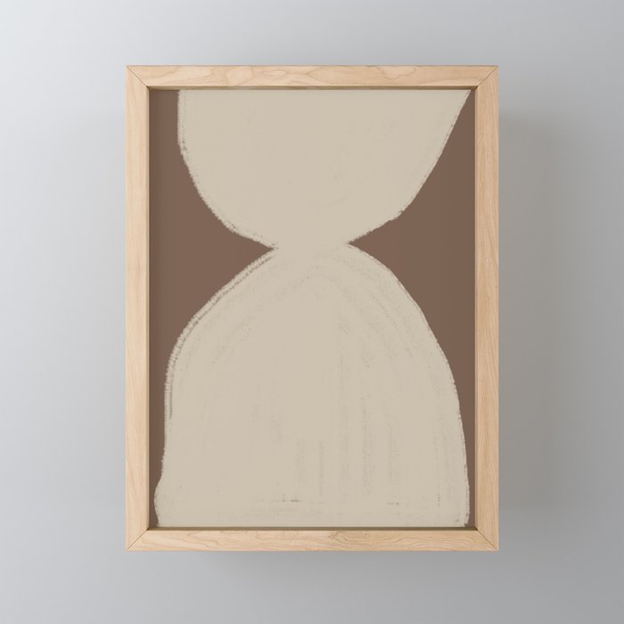 Modern Neutral Shapes Mini Art Print Gallery Image 1