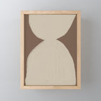 Modern Neutral Shapes Mini Art Print Gallery Image 1