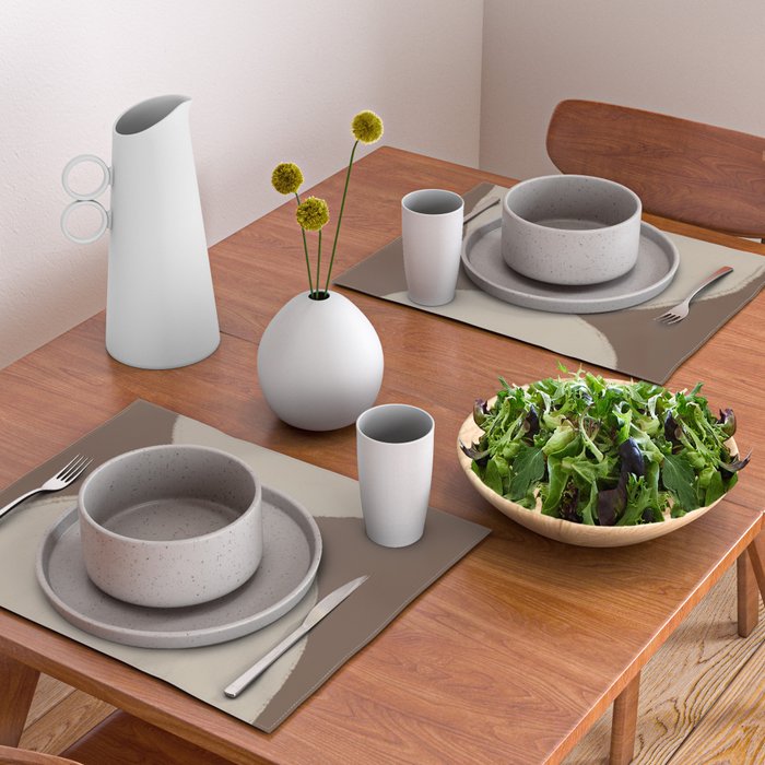 Modern Neutral Shapes Placemat Gallery Image 2