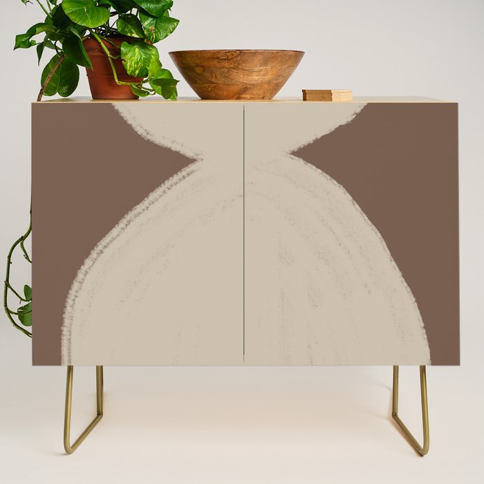 Modern Neutral Shapes Credenza Gallery Image 1