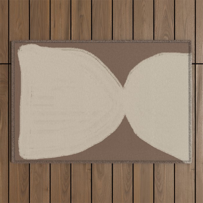 Modern Neutral Shapes Outdoor Rug Gallery Image 1