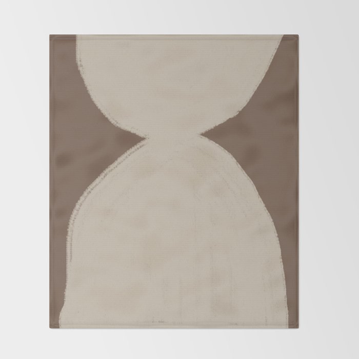 Modern Neutral Shapes Throw Blanket Gallery Image 2