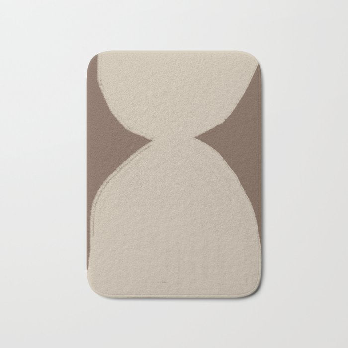 Modern Neutral Shapes Bath Mat Gallery Image 1