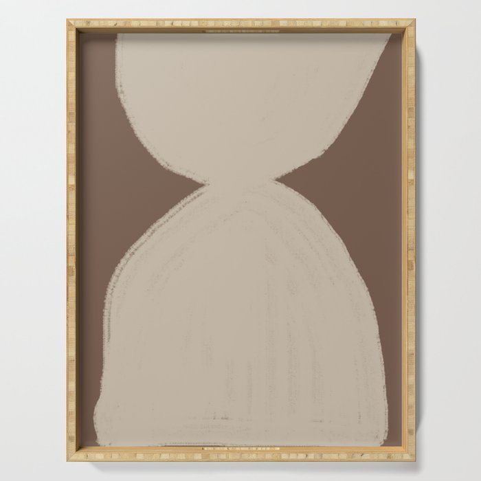 Modern Neutral Shapes Serving Tray Gallery Image 1