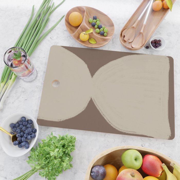 Modern Neutral Shapes Cutting Board Gallery Image 2