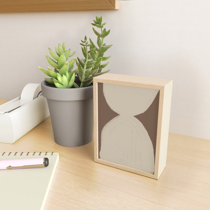 Modern Neutral Shapes Mini Art Print Gallery Image 2