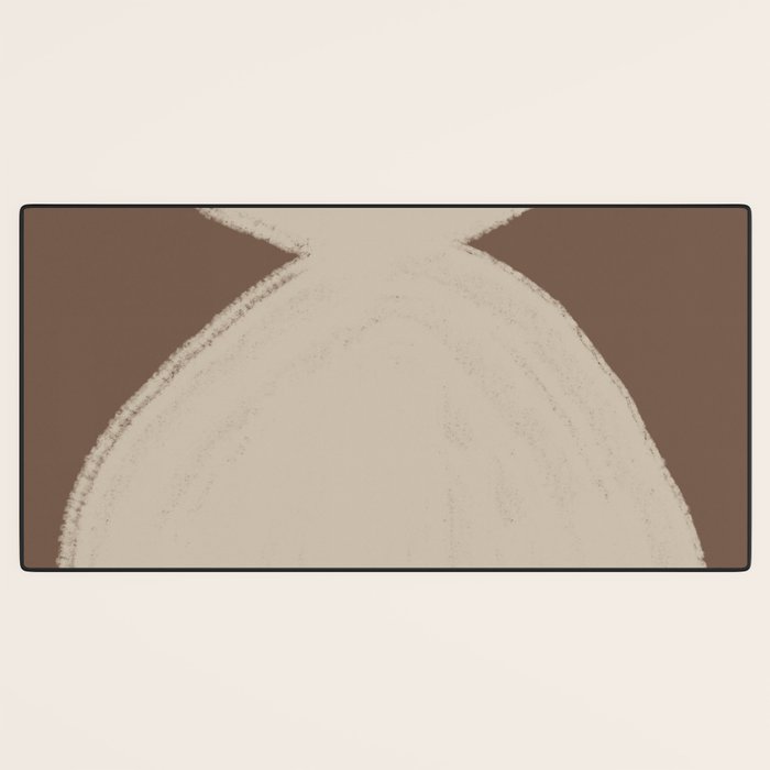 Modern Neutral Shapes Desk Mat Gallery Image 3