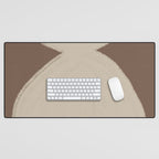 Modern Neutral Shapes Desk Mat Gallery Image 1