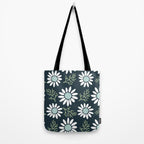 Coming Up Daisies . Navy Tote Bag Gallery Image 2