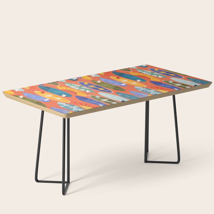 Surfboard orange  Coffee Table Gallery Image 1