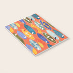 Surfboard orange  Notebook Gallery Image 3