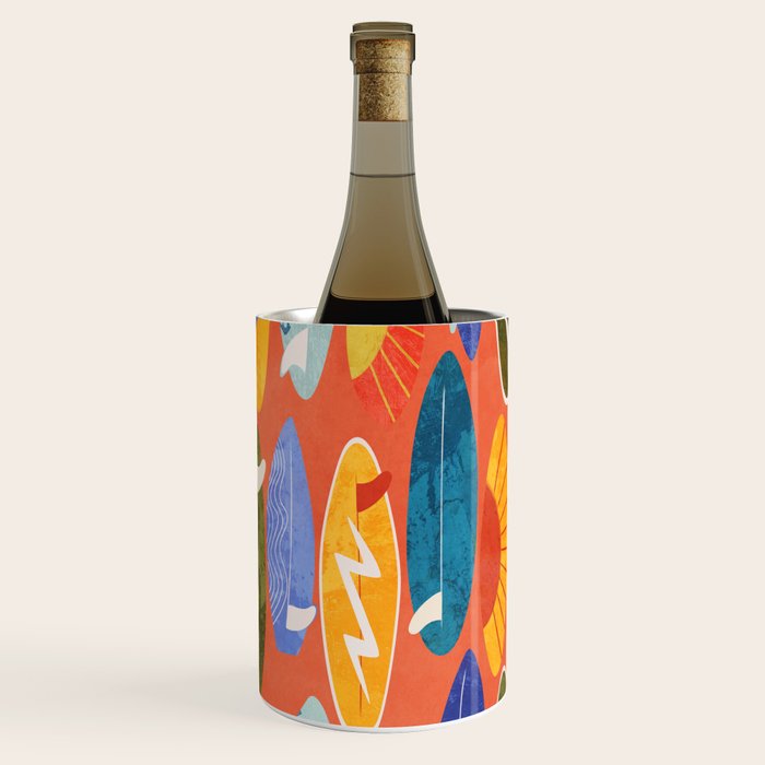 Surfboard orange  Wine Chiller Gallery Image 3