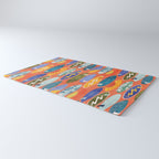 Surfboard orange  Rug Gallery Image 3