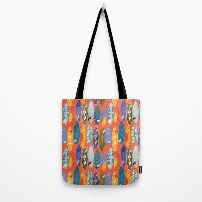Surfboard orange  Tote Bag Gallery Image 2