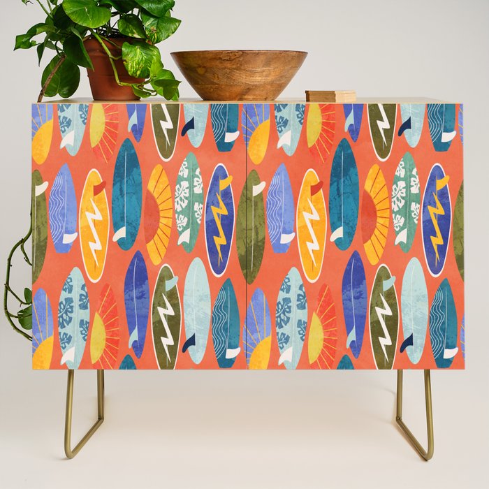 Surfboard orange  Credenza Gallery Image 1