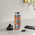 Surfboard orange  Water Bottle Gallery Image 4
