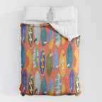 Surfboard orange  Comforter Gallery Image 6