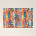 Surfboard orange  Welcome Mat Gallery Image 1