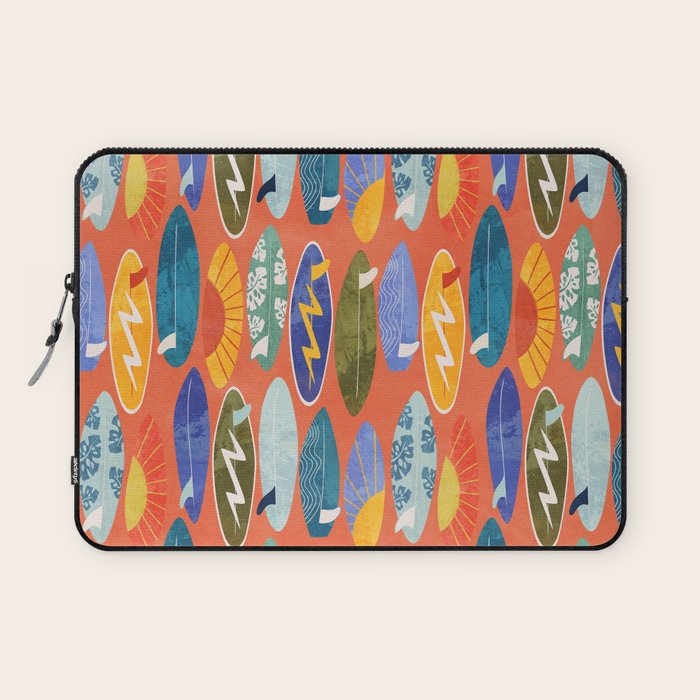 Surfboard orange  Laptop Sleeve Gallery Image 1