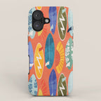 Surfboard orange  iPhone Case Gallery Image 1