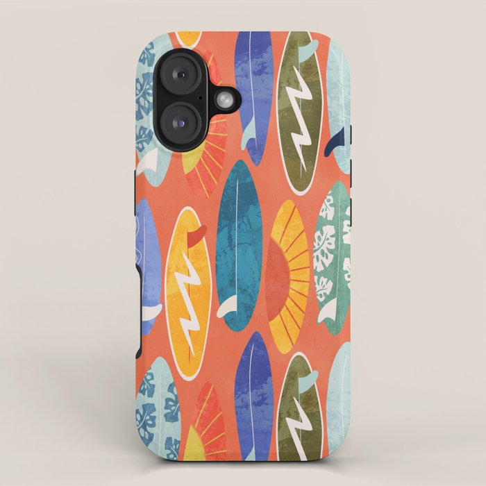 Surfboard orange  iPhone Case Gallery Image 1