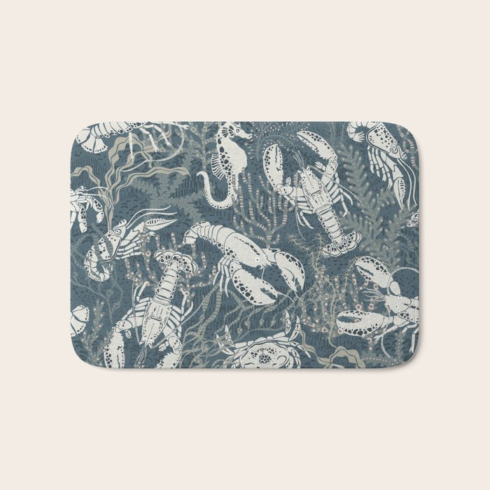 Lobster and friends Bath Mat Gallery Image 1