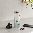 Retro Dots No.2 Water Bottle Gallery Image 4