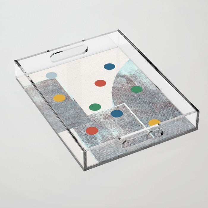 Retro Dots No.2 Acrylic Tray Gallery Image 1