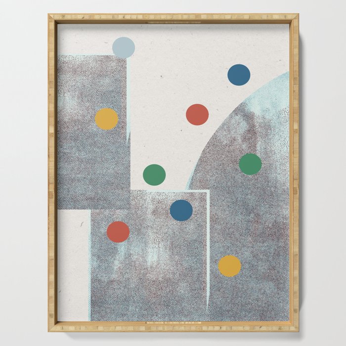 Retro Dots No.2 Serving Tray Gallery Image 1