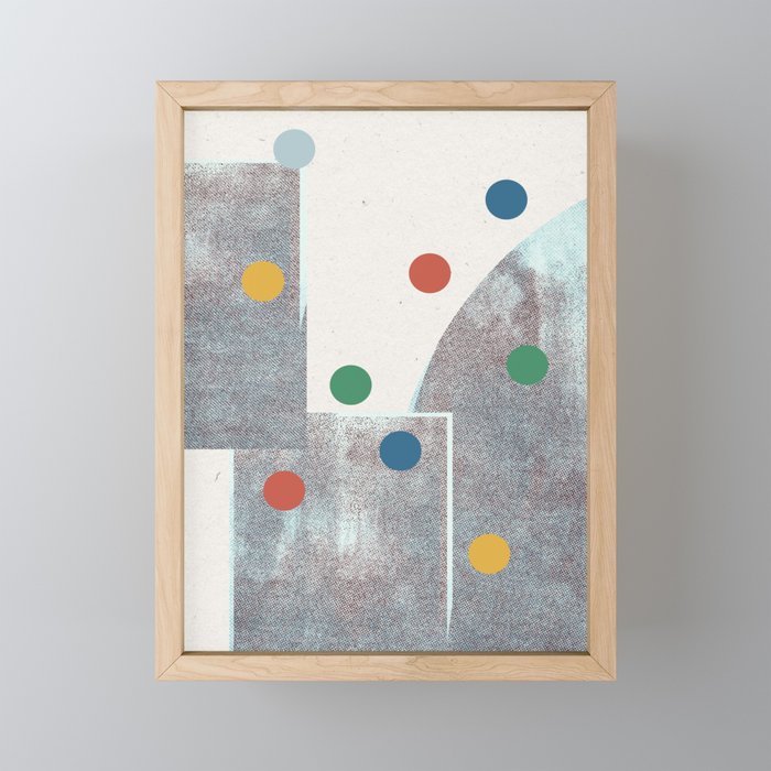 Retro Dots No.2 Mini Art Print Gallery Image 1