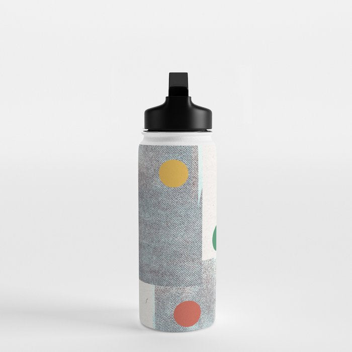 Retro Dots No.2 Water Bottle Gallery Image 3